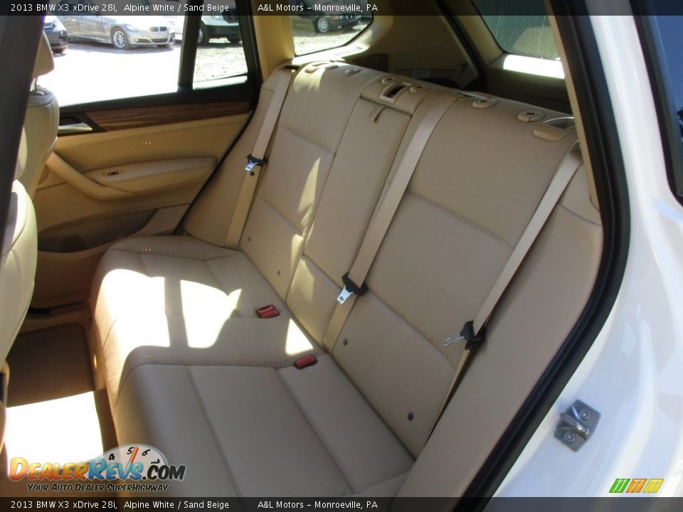 2013 BMW X3 xDrive 28i Alpine White / Sand Beige Photo #14
