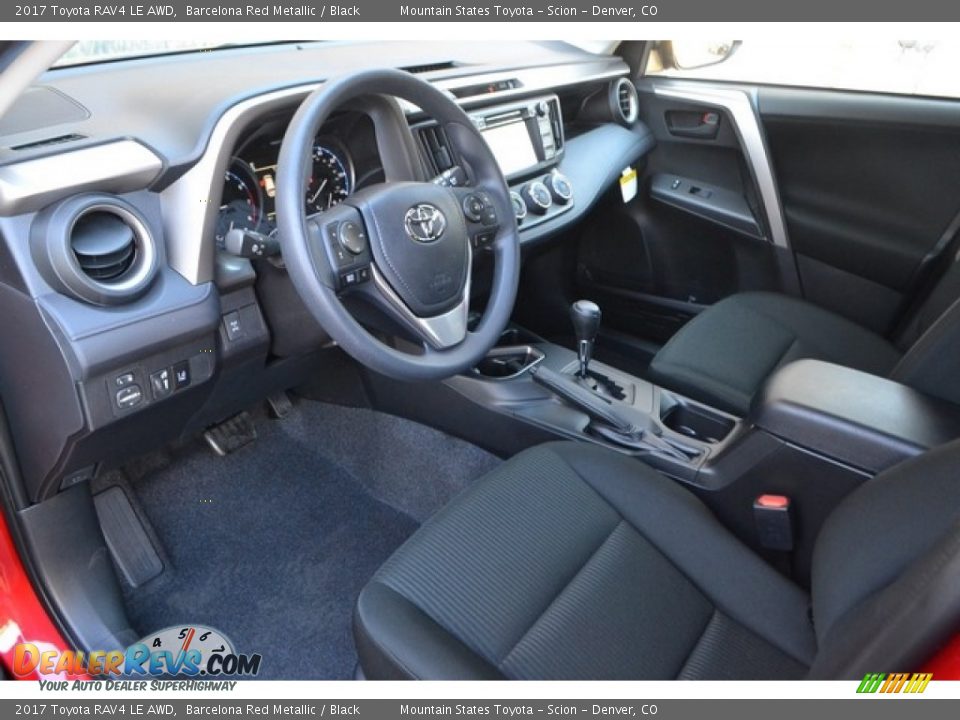 Black Interior - 2017 Toyota RAV4 LE AWD Photo #5
