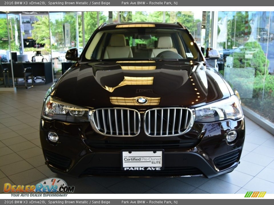 2016 BMW X3 xDrive28i Sparkling Brown Metallic / Sand Beige Photo #5