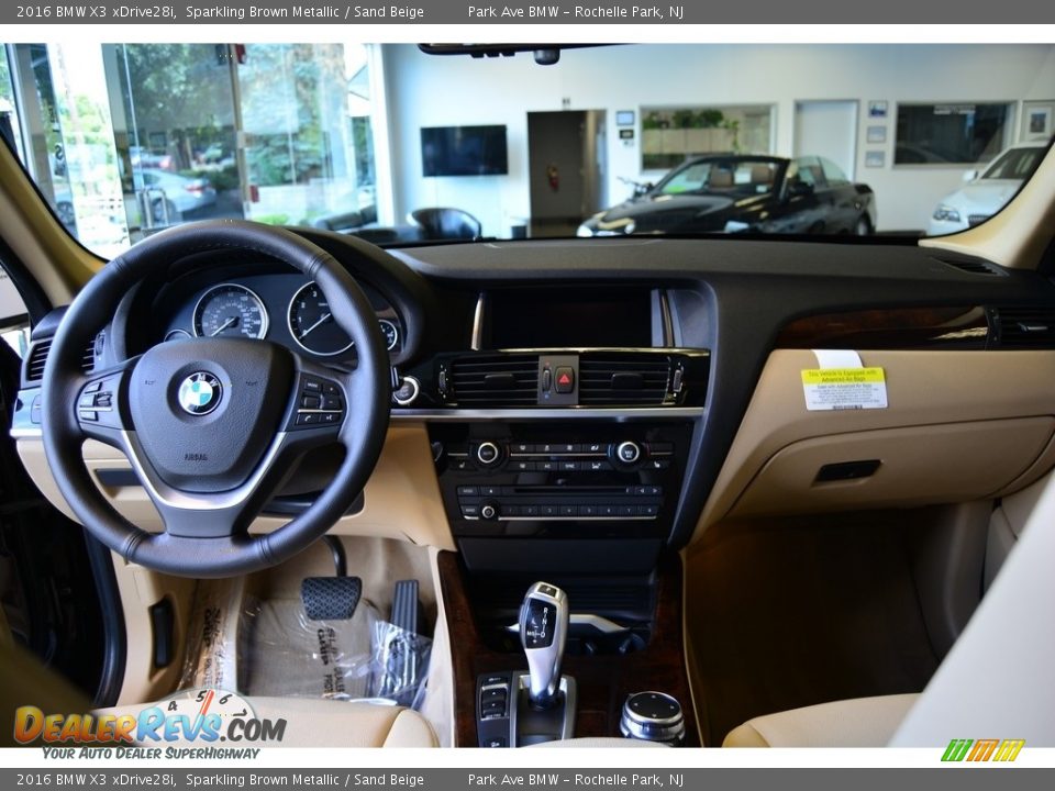 2016 BMW X3 xDrive28i Sparkling Brown Metallic / Sand Beige Photo #13