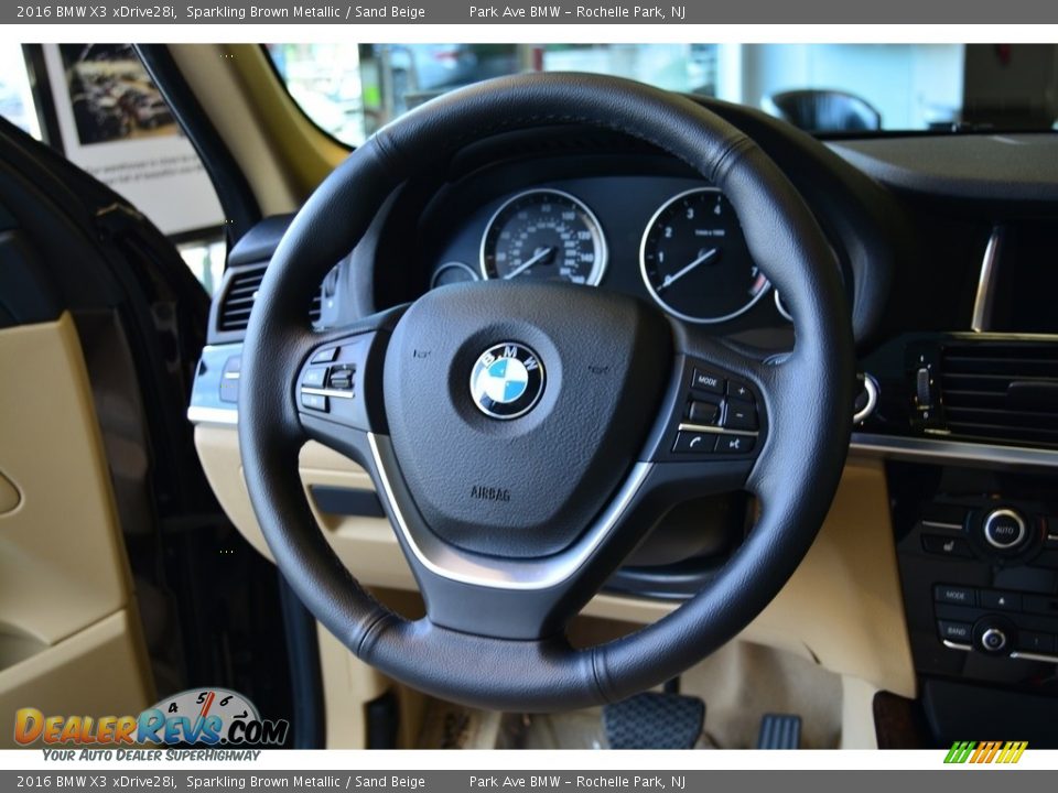 2016 BMW X3 xDrive28i Sparkling Brown Metallic / Sand Beige Photo #16