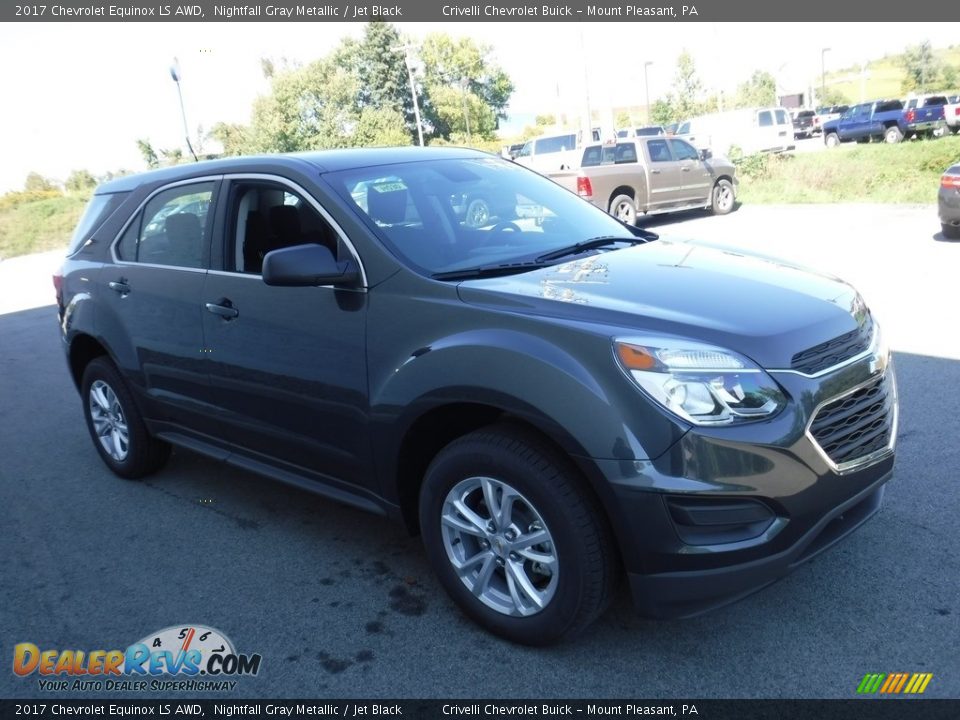 2017 Chevrolet Equinox LS AWD Nightfall Gray Metallic / Jet Black Photo #5