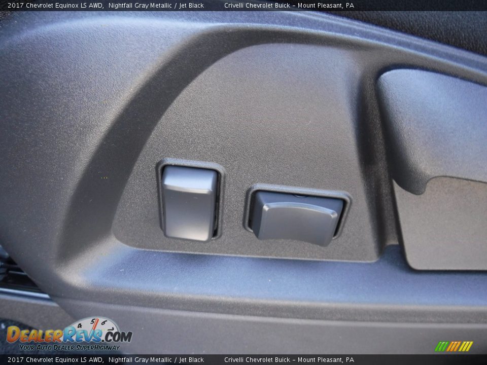 2017 Chevrolet Equinox LS AWD Nightfall Gray Metallic / Jet Black Photo #11