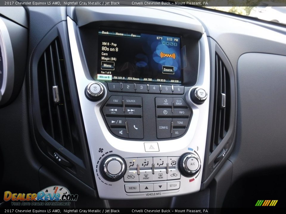 2017 Chevrolet Equinox LS AWD Nightfall Gray Metallic / Jet Black Photo #12