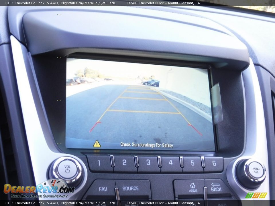 2017 Chevrolet Equinox LS AWD Nightfall Gray Metallic / Jet Black Photo #13