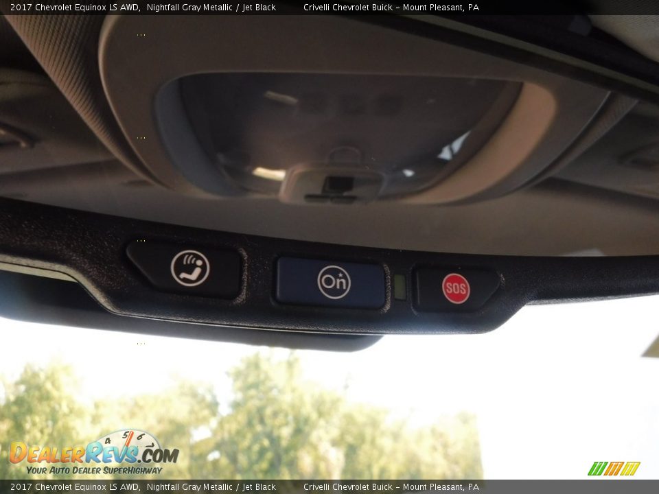 2017 Chevrolet Equinox LS AWD Nightfall Gray Metallic / Jet Black Photo #14