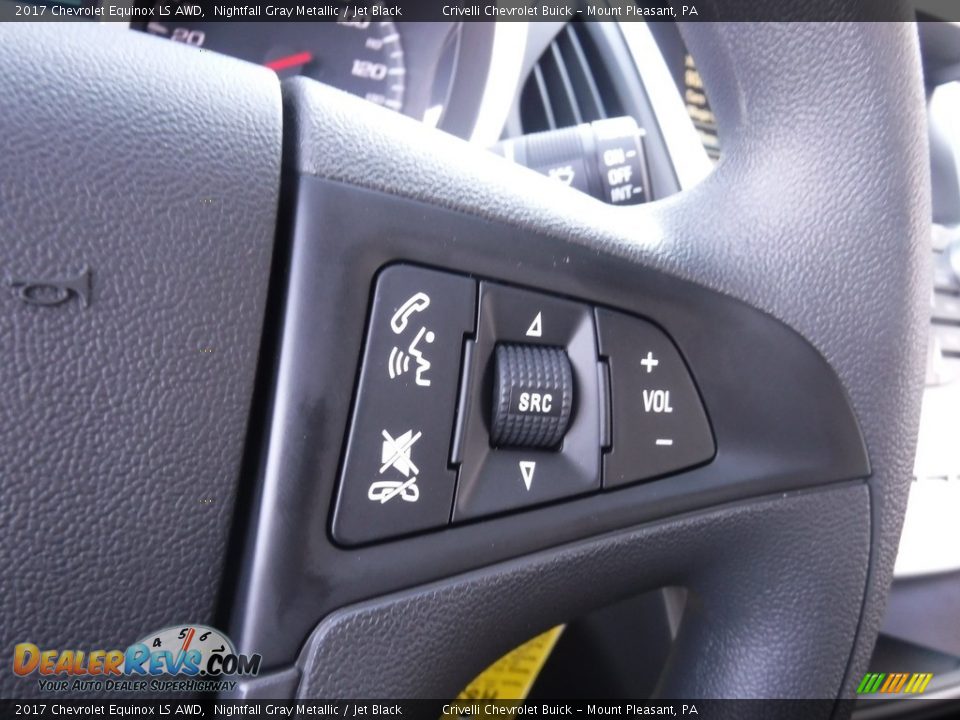 2017 Chevrolet Equinox LS AWD Nightfall Gray Metallic / Jet Black Photo #15