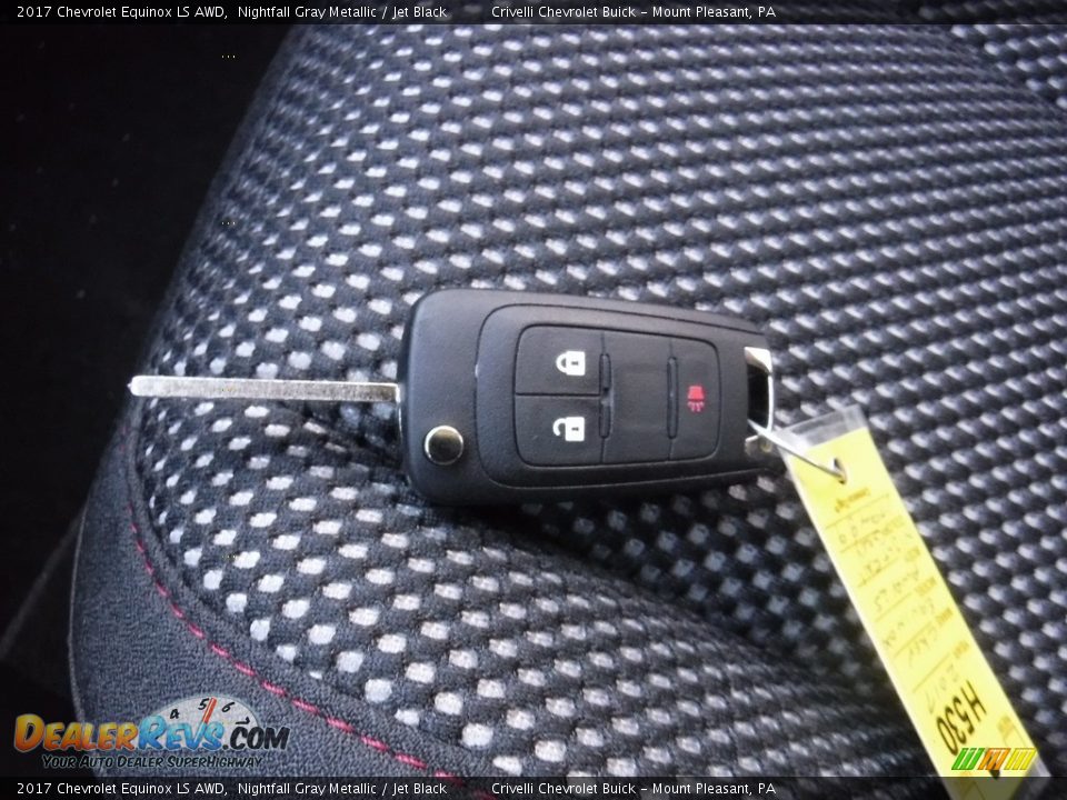2017 Chevrolet Equinox LS AWD Nightfall Gray Metallic / Jet Black Photo #19