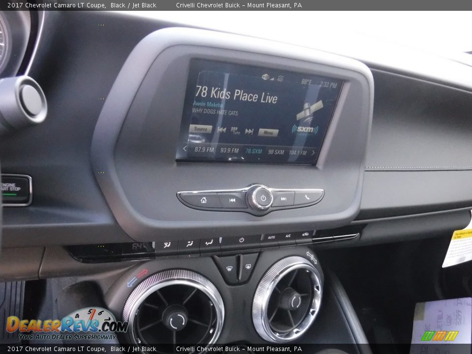 2017 Chevrolet Camaro LT Coupe Black / Jet Black Photo #16