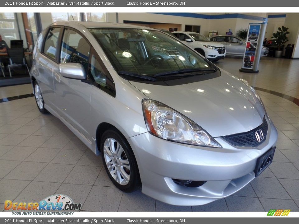 2011 Honda Fit Sport Alabaster Silver Metallic / Sport Black Photo #4