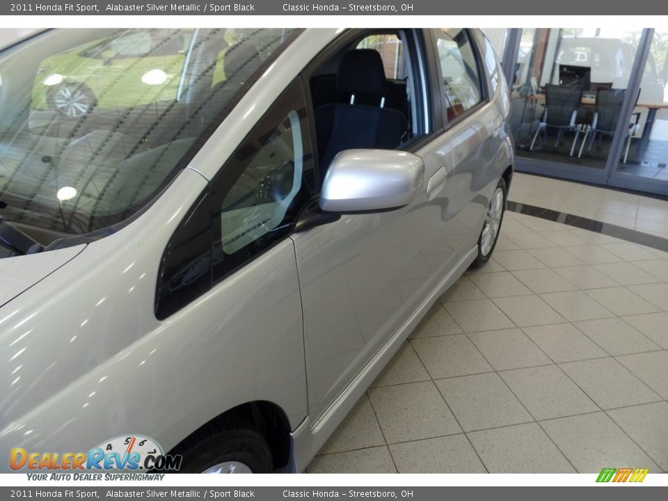 2011 Honda Fit Sport Alabaster Silver Metallic / Sport Black Photo #6