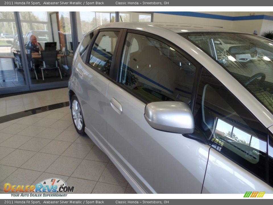 2011 Honda Fit Sport Alabaster Silver Metallic / Sport Black Photo #9