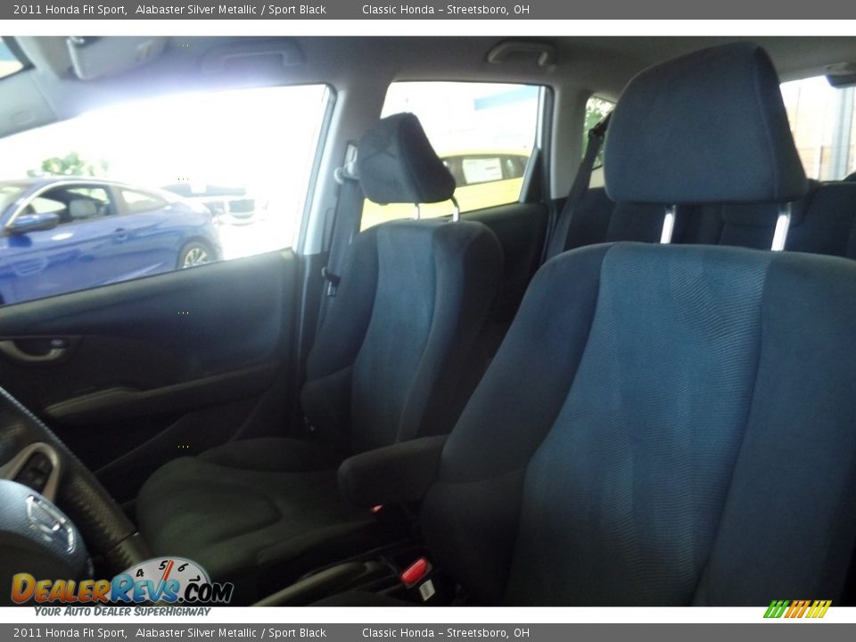 2011 Honda Fit Sport Alabaster Silver Metallic / Sport Black Photo #12
