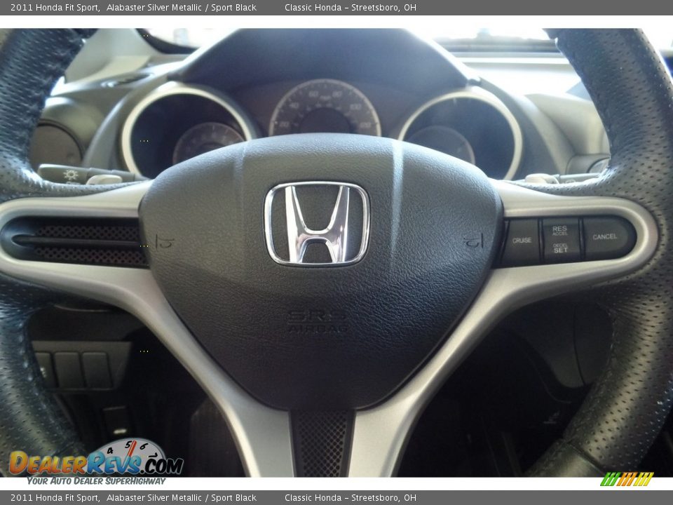 2011 Honda Fit Sport Alabaster Silver Metallic / Sport Black Photo #16