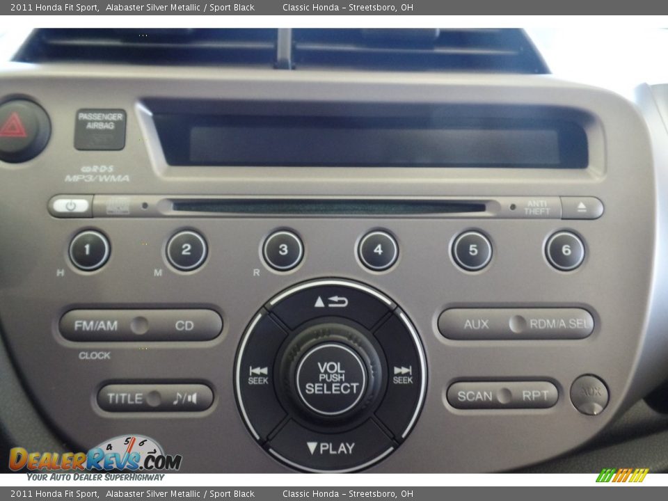 2011 Honda Fit Sport Alabaster Silver Metallic / Sport Black Photo #17