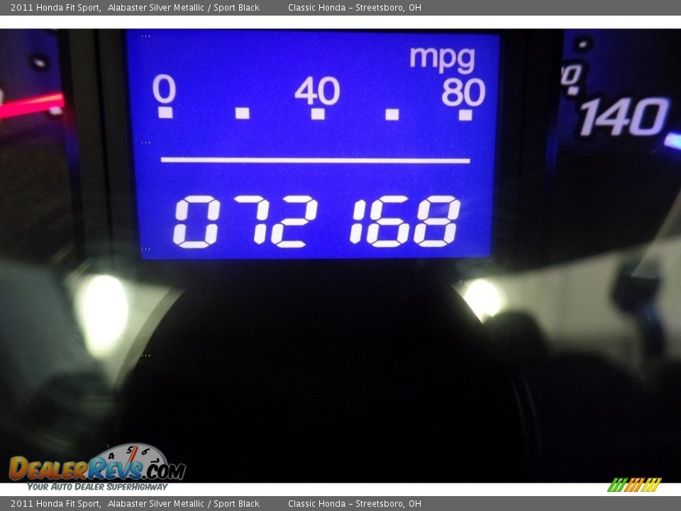 2011 Honda Fit Sport Alabaster Silver Metallic / Sport Black Photo #20