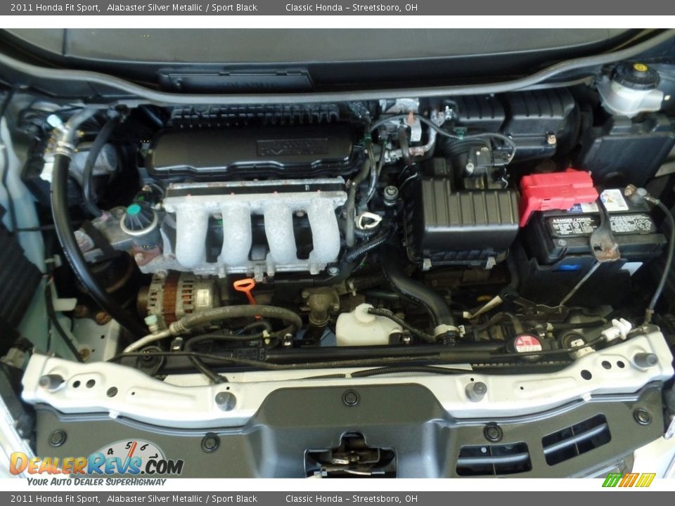 2011 Honda Fit Sport Alabaster Silver Metallic / Sport Black Photo #22