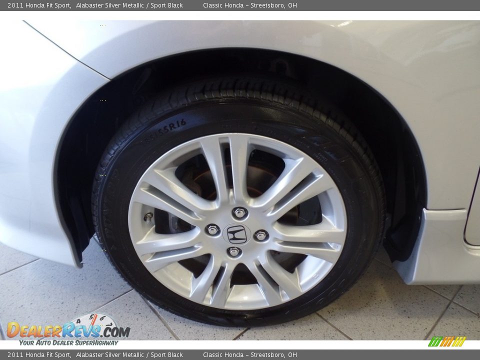 2011 Honda Fit Sport Alabaster Silver Metallic / Sport Black Photo #23