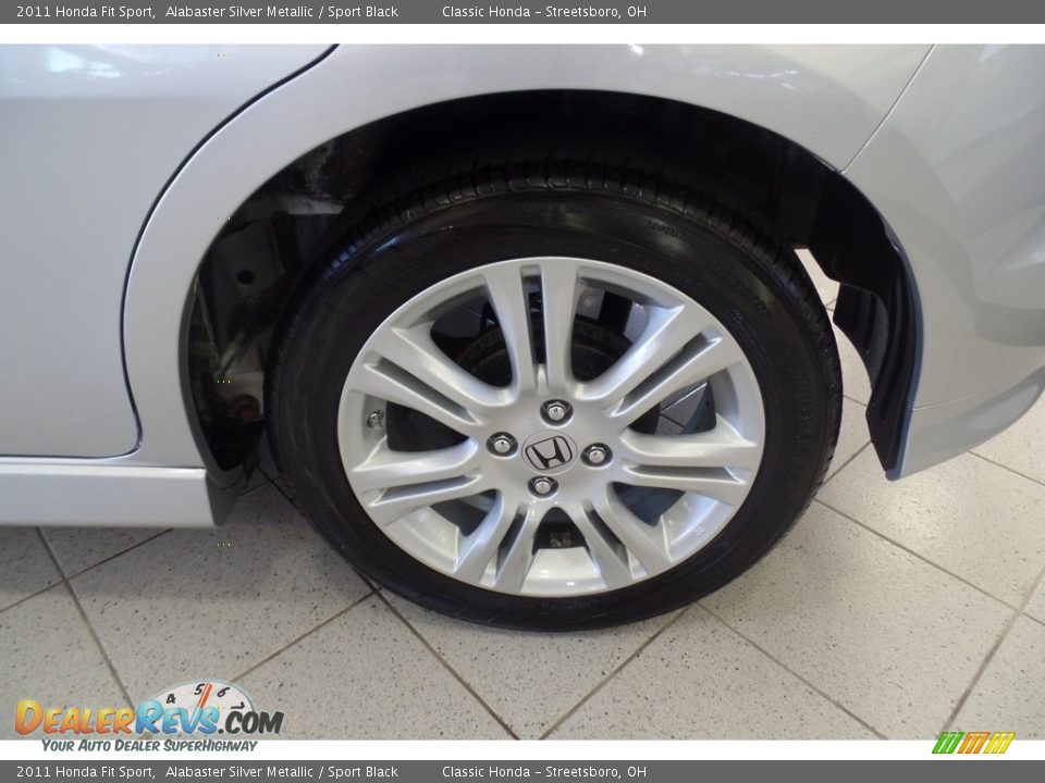 2011 Honda Fit Sport Alabaster Silver Metallic / Sport Black Photo #24