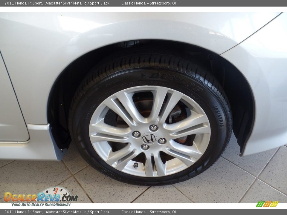 2011 Honda Fit Sport Alabaster Silver Metallic / Sport Black Photo #26