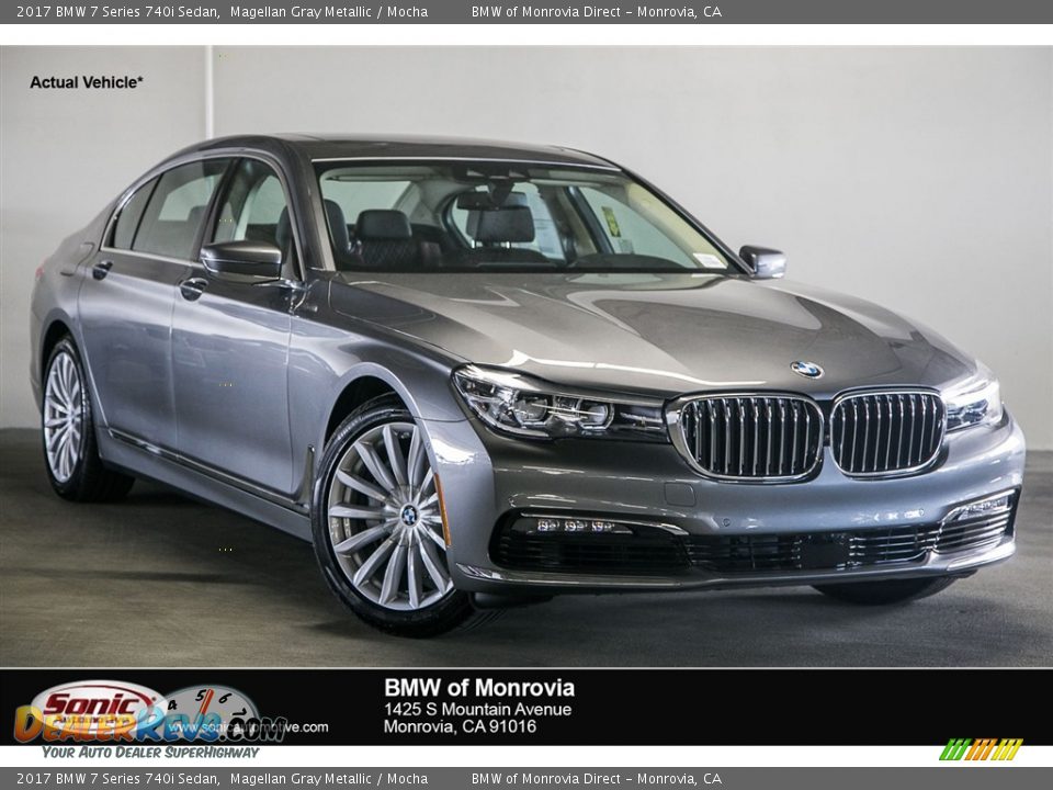 2017 BMW 7 Series 740i Sedan Magellan Gray Metallic / Mocha Photo #1