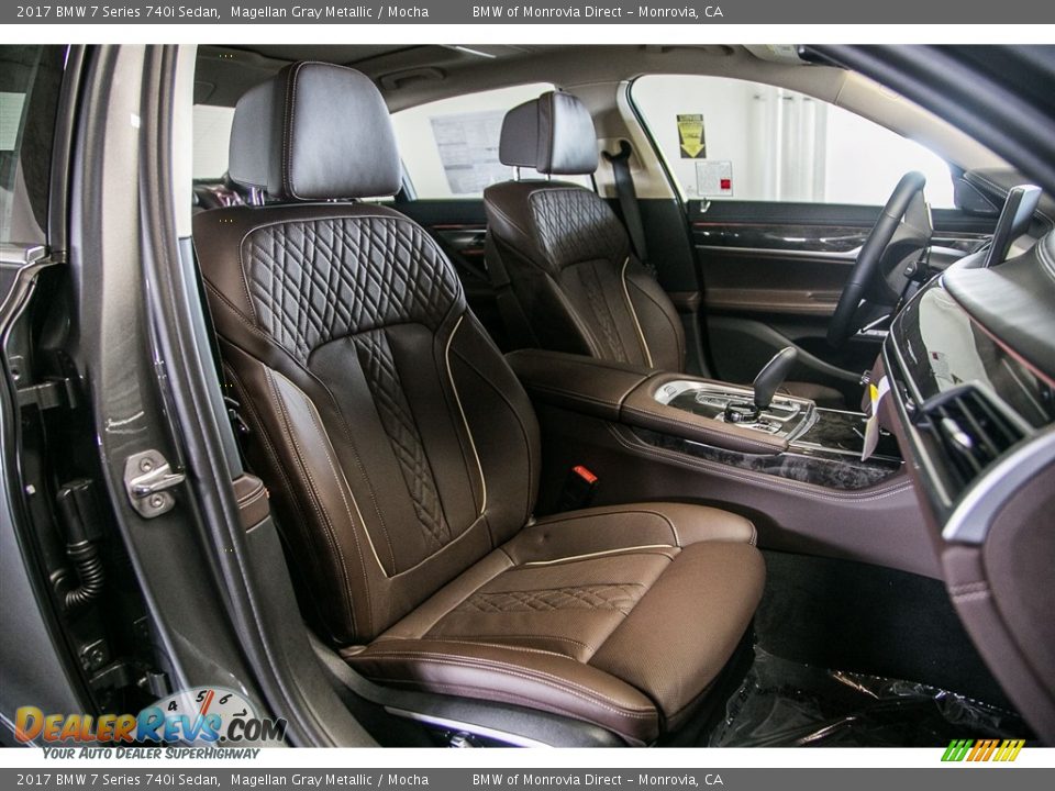 2017 BMW 7 Series 740i Sedan Magellan Gray Metallic / Mocha Photo #2