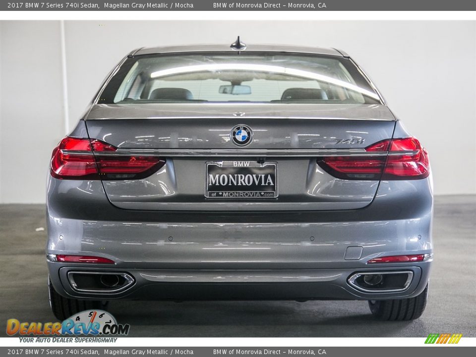 2017 BMW 7 Series 740i Sedan Magellan Gray Metallic / Mocha Photo #4