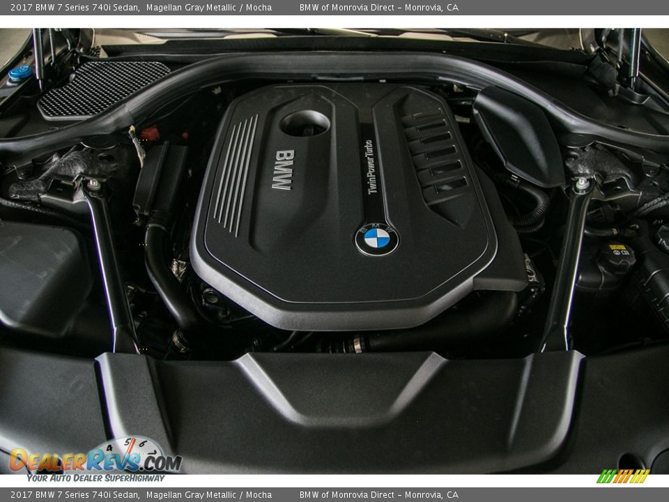 2017 BMW 7 Series 740i Sedan Magellan Gray Metallic / Mocha Photo #8