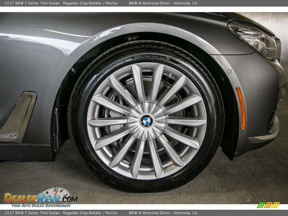 2017 BMW 7 Series 740i Sedan Magellan Gray Metallic / Mocha Photo #9