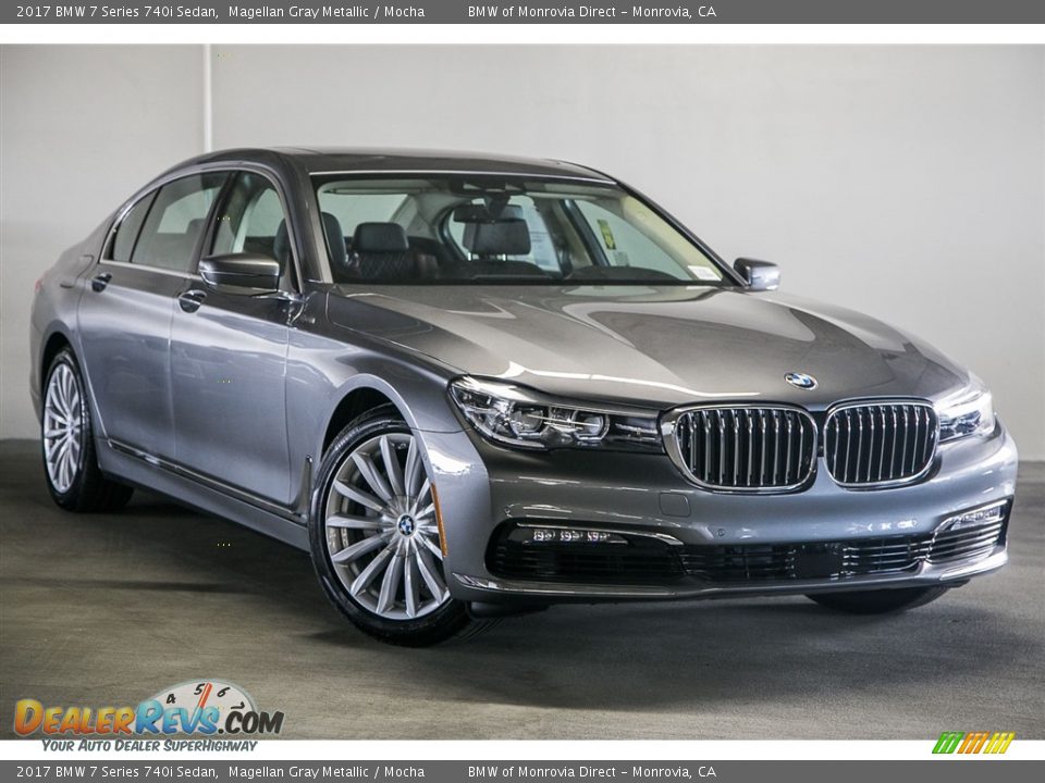 2017 BMW 7 Series 740i Sedan Magellan Gray Metallic / Mocha Photo #12