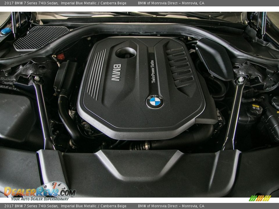 2017 BMW 7 Series 740i Sedan 3.0 Liter DI TwinPower Turbocharged DOHC 24-Valve VVT Inline 6 Cylinder Engine Photo #8
