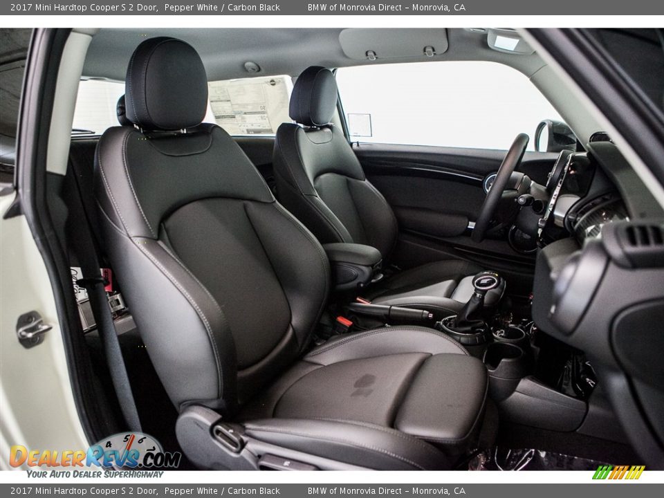 2017 Mini Hardtop Cooper S 2 Door Pepper White / Carbon Black Photo #2