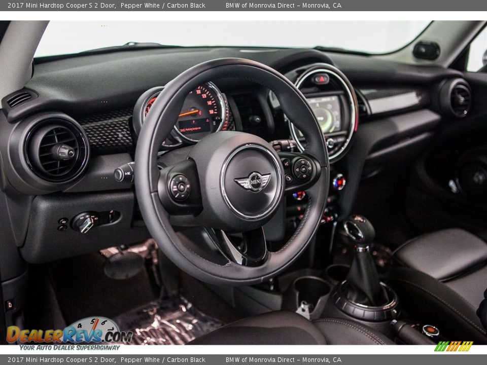 2017 Mini Hardtop Cooper S 2 Door Pepper White / Carbon Black Photo #6