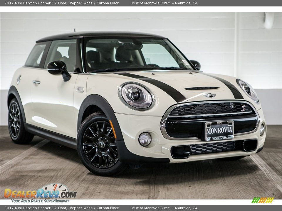 2017 Mini Hardtop Cooper S 2 Door Pepper White / Carbon Black Photo #12