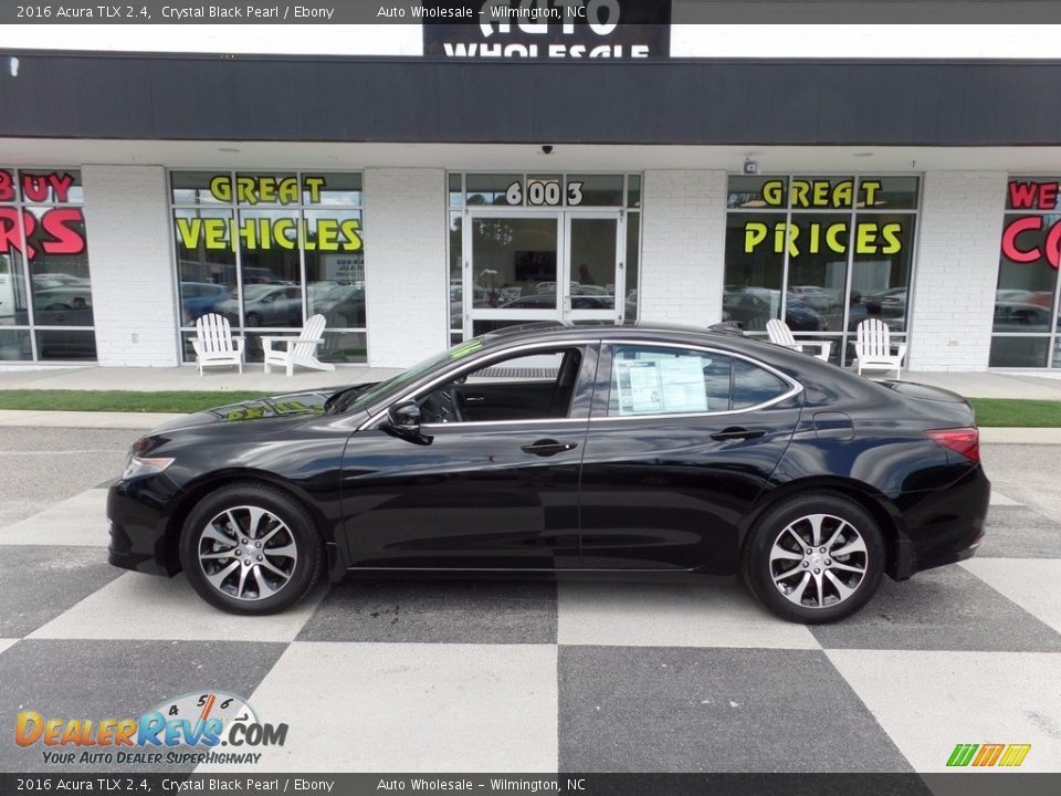 2016 Acura TLX 2.4 Crystal Black Pearl / Ebony Photo #1