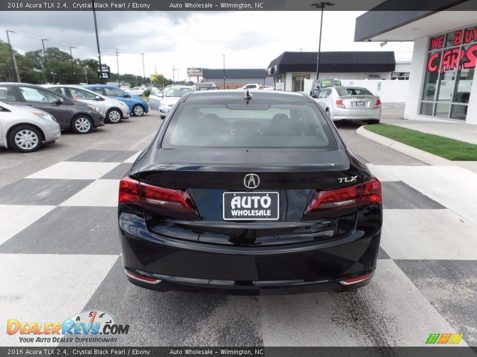 2016 Acura TLX 2.4 Crystal Black Pearl / Ebony Photo #4