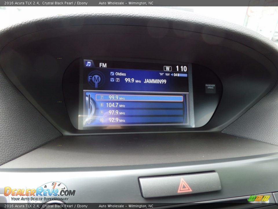 2016 Acura TLX 2.4 Crystal Black Pearl / Ebony Photo #18
