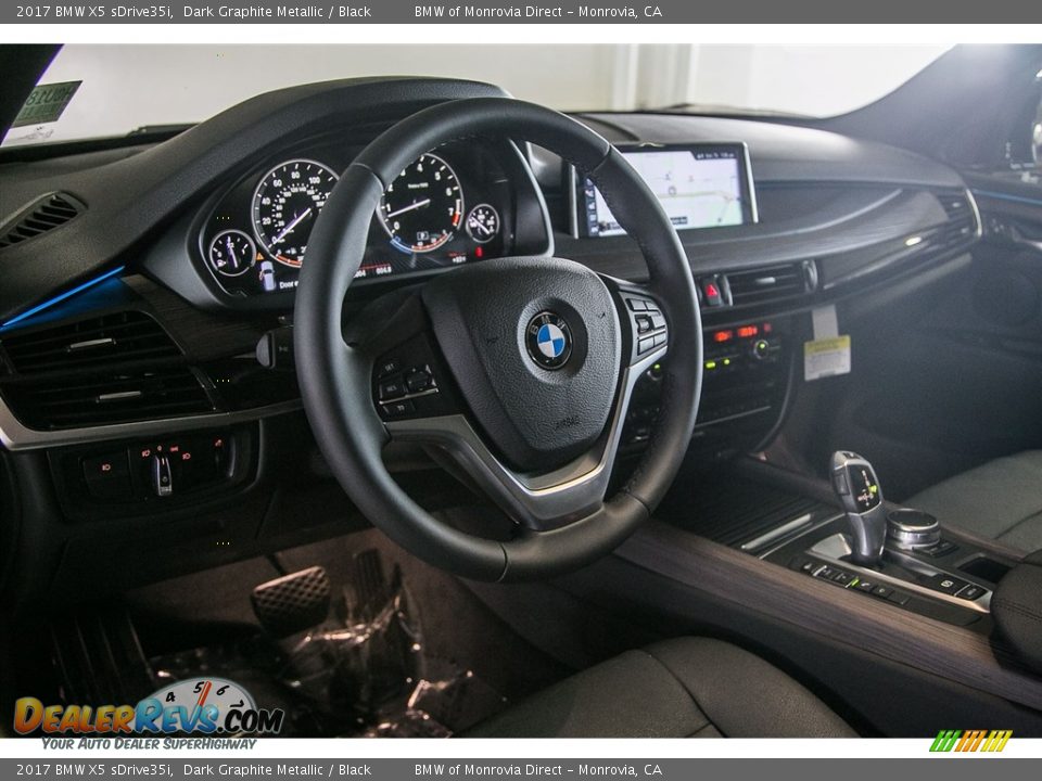 2017 BMW X5 sDrive35i Dark Graphite Metallic / Black Photo #6