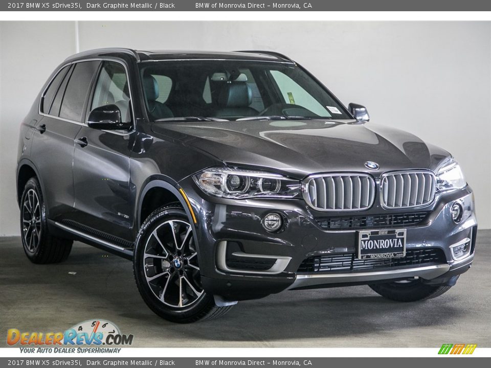 2017 BMW X5 sDrive35i Dark Graphite Metallic / Black Photo #12