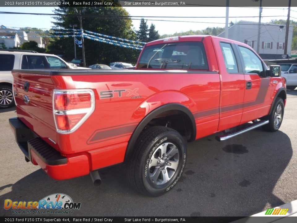 2013 Ford F150 STX SuperCab 4x4 Race Red / Steel Gray Photo #6