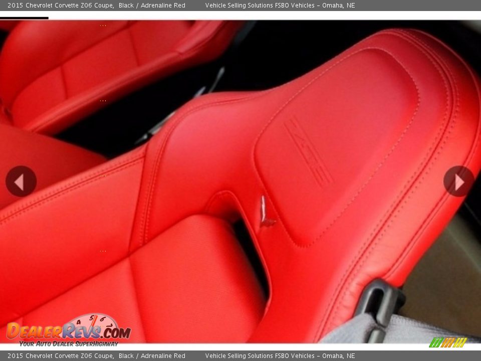 2015 Chevrolet Corvette Z06 Coupe Black / Adrenaline Red Photo #7