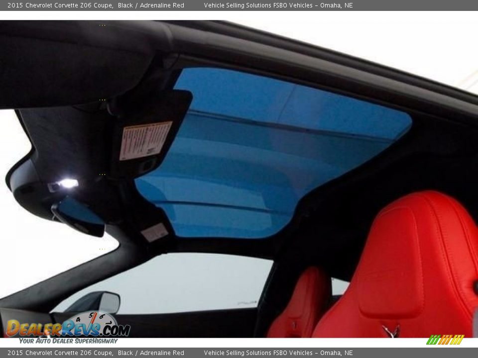 2015 Chevrolet Corvette Z06 Coupe Black / Adrenaline Red Photo #12