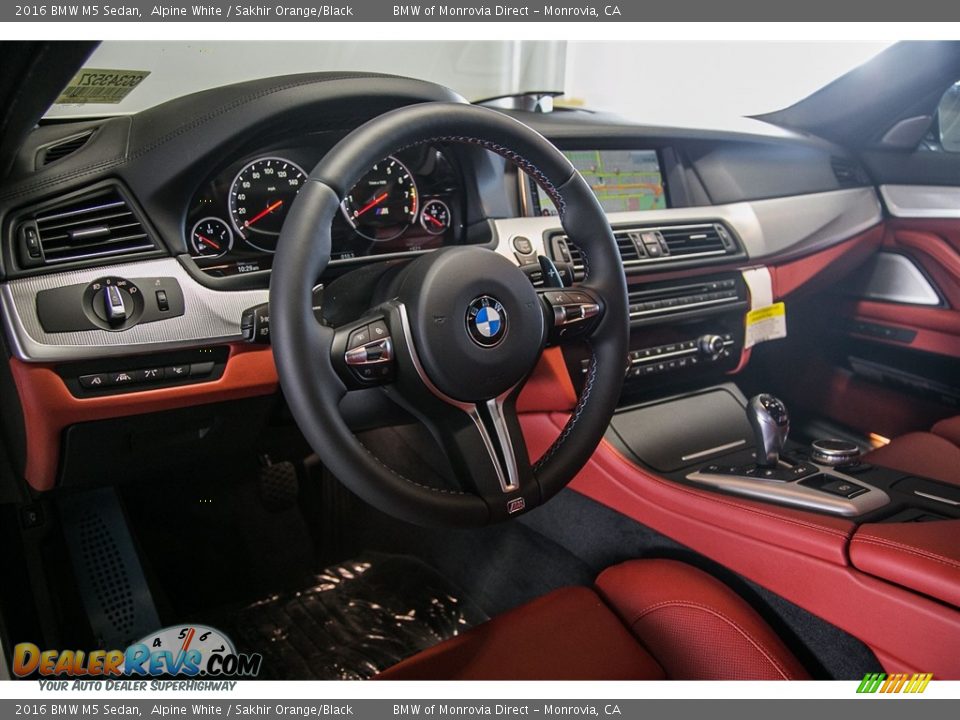 Sakhir Orange/Black Interior - 2016 BMW M5 Sedan Photo #6