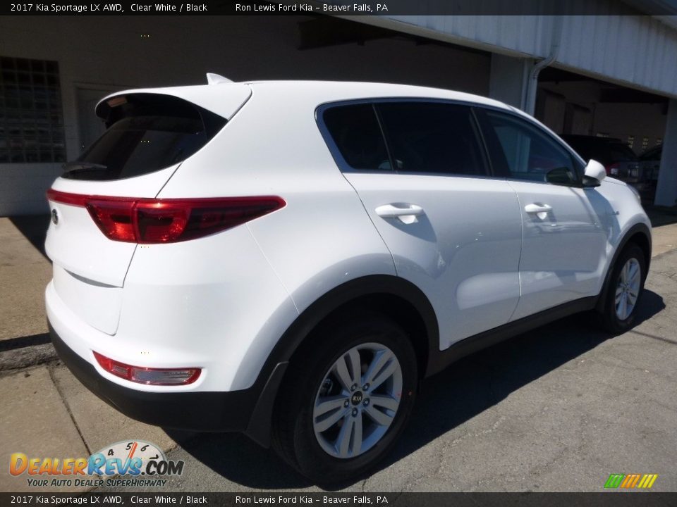 2017 Kia Sportage LX AWD Clear White / Black Photo #2