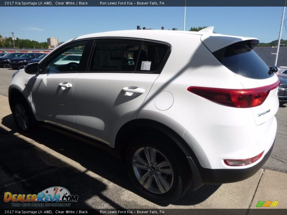 2017 Kia Sportage LX AWD Clear White / Black Photo #5