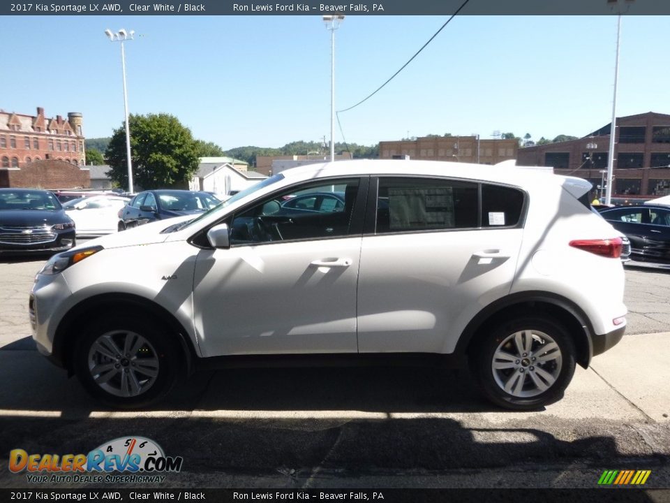 2017 Kia Sportage LX AWD Clear White / Black Photo #6
