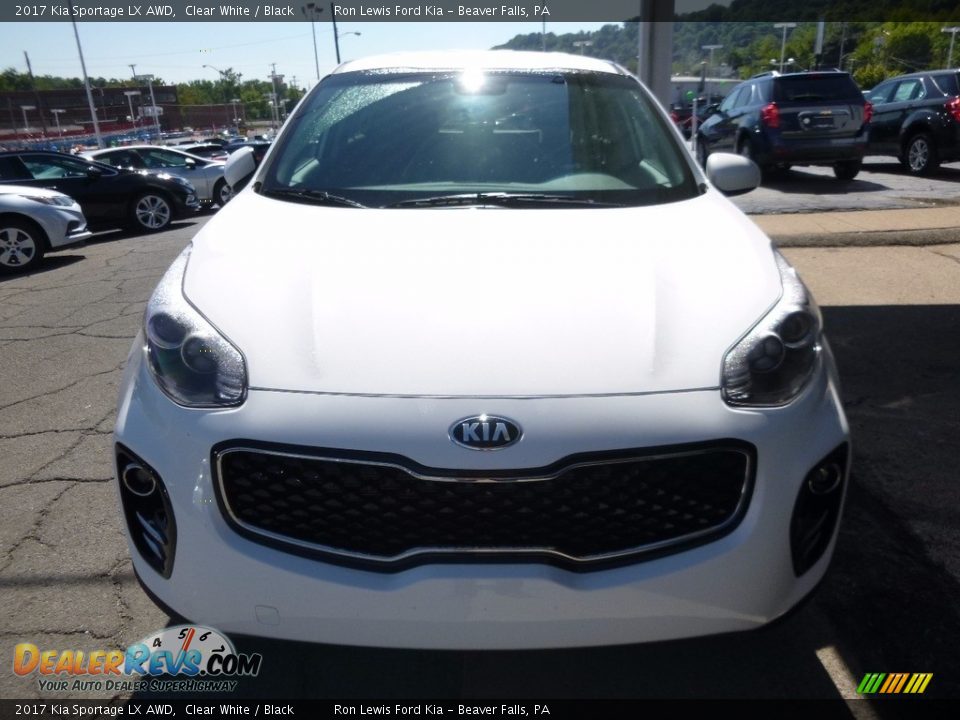 2017 Kia Sportage LX AWD Clear White / Black Photo #8