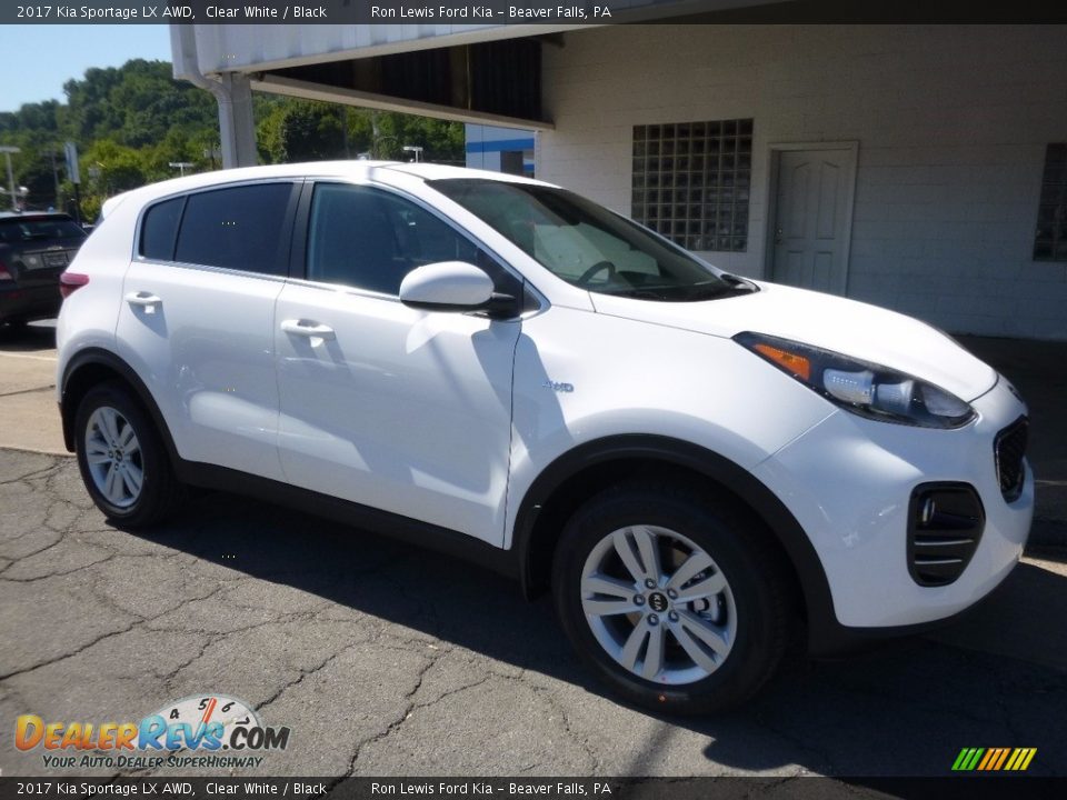 2017 Kia Sportage LX AWD Clear White / Black Photo #9