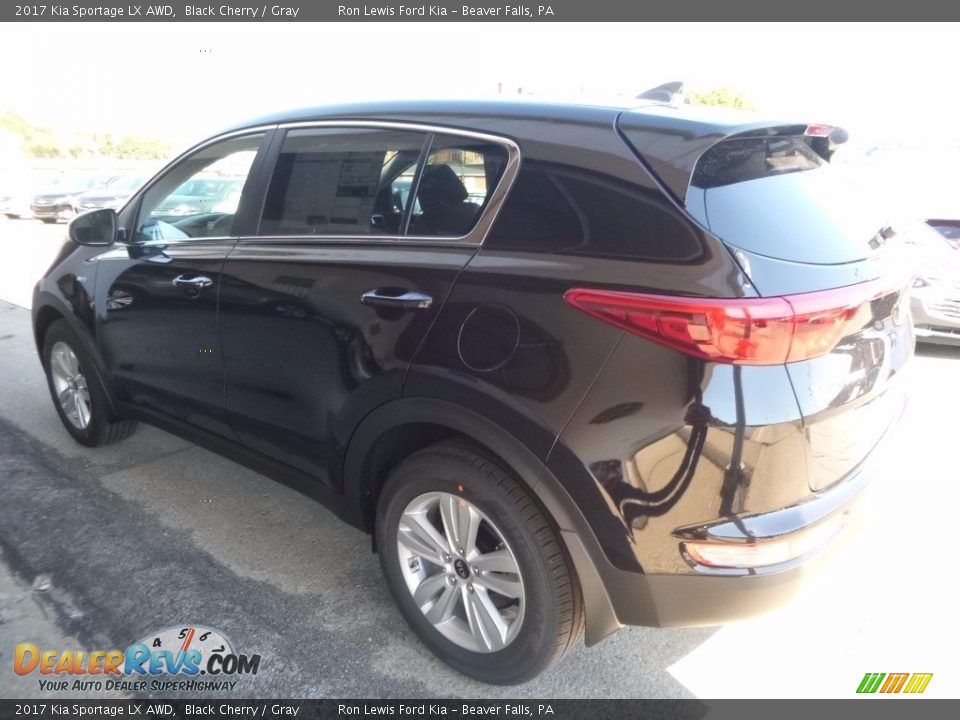 2017 Kia Sportage LX AWD Black Cherry / Gray Photo #5