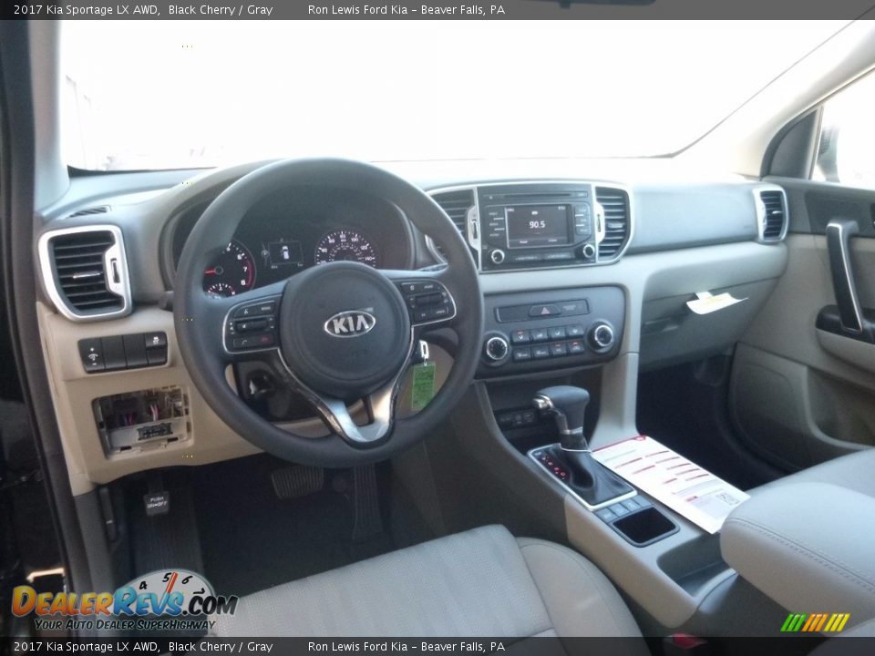 Gray Interior - 2017 Kia Sportage LX AWD Photo #13